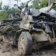 Beginilah kondisi sebuah mobil pasca kecelakaan di Riau.(ist)