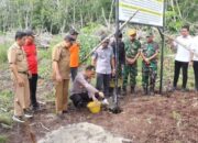 Polres Dumai dan Forkopimda Pasang Plang Peringatan Karhutla di Titik Rawan