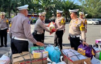 Sebelum Operasi Zebra Dimulai, Ditlantas Polda Riau Dahulukan Misi Kemanusiaan